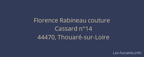 Florence Rabineau couture
