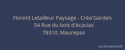 Florent Letailleur Paysage - Cr&eacute;a'Garden
