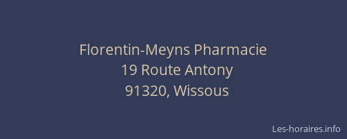 Florentin-Meyns Pharmacie