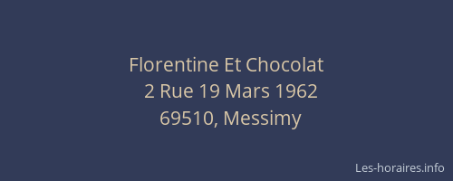 Florentine Et Chocolat