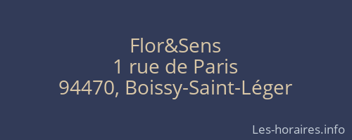 Flor&Sens