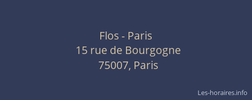 Flos - Paris