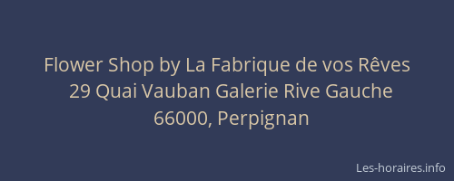 Flower Shop by La Fabrique de vos Rêves