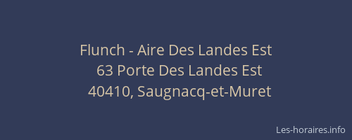 Flunch - Aire Des Landes Est