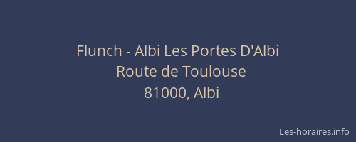 Flunch - Albi Les Portes D'Albi