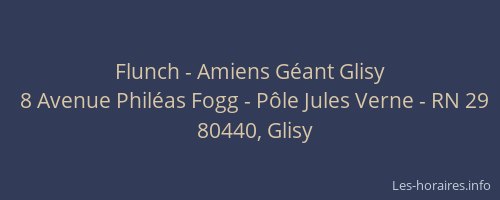 Flunch - Amiens Géant Glisy