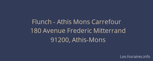 Flunch - Athis Mons Carrefour