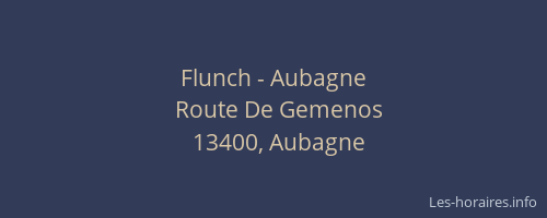 Flunch - Aubagne
