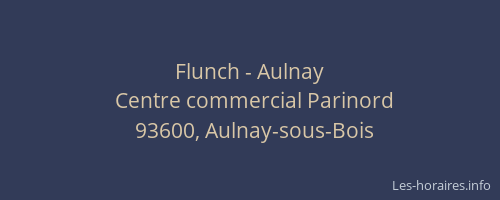 Flunch - Aulnay