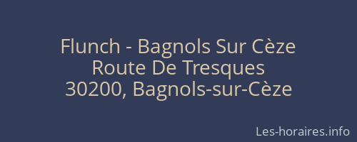 Flunch - Bagnols Sur Cèze