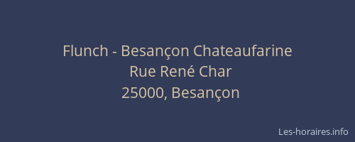 Flunch - Besançon Chateaufarine