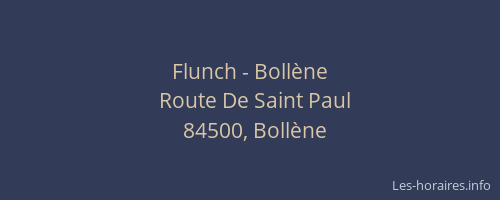 Flunch - Bollène