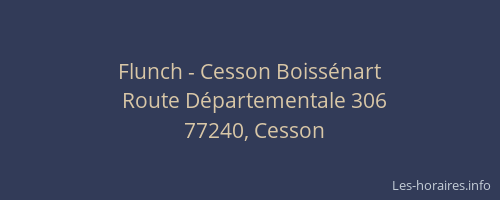 Flunch - Cesson Boissénart