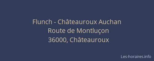 Flunch - Châteauroux Auchan