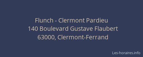 Flunch - Clermont Pardieu