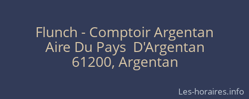 Flunch - Comptoir Argentan