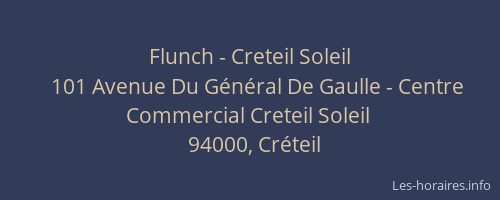 Flunch - Creteil Soleil