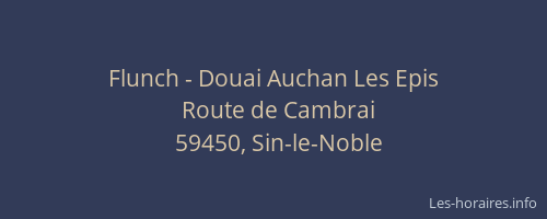 Flunch - Douai Auchan Les Epis