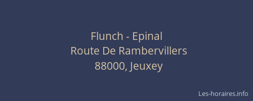 Flunch - Epinal
