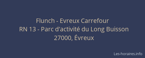 Flunch - Evreux Carrefour