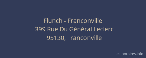 Flunch - Franconville