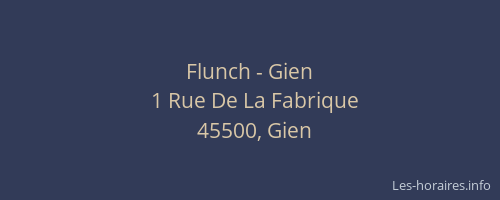 Flunch - Gien
