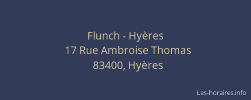 Flunch - Hyères