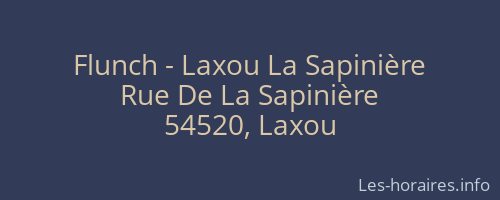 Flunch - Laxou La Sapinière