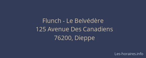 Flunch - Le Belvédère