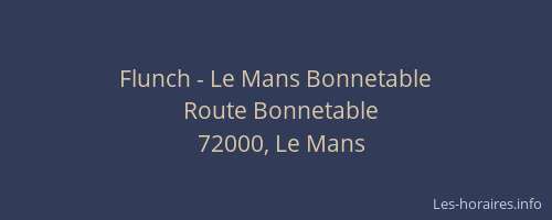 Flunch - Le Mans Bonnetable