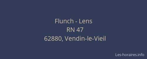Flunch - Lens