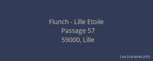 Flunch - Lille Etoile