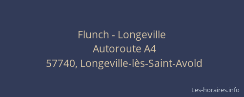 Flunch - Longeville