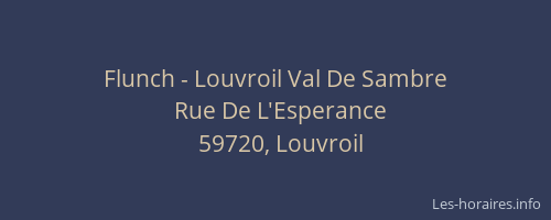 Flunch - Louvroil Val De Sambre