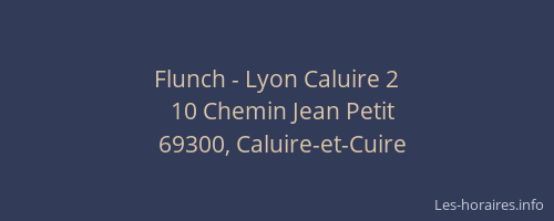 Flunch - Lyon Caluire 2