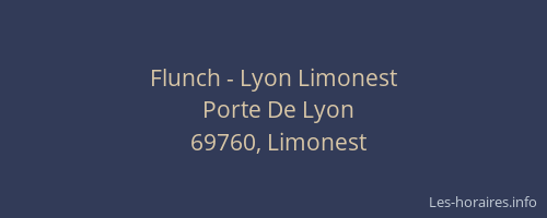 Flunch - Lyon Limonest
