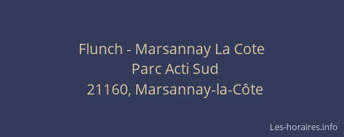 Flunch - Marsannay La Cote