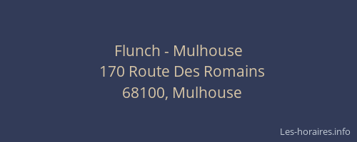 Flunch - Mulhouse