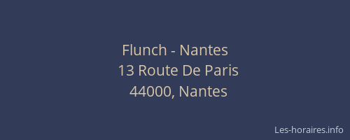 Flunch - Nantes