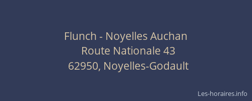 Flunch - Noyelles Auchan