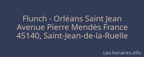 Flunch - Orléans Saint Jean