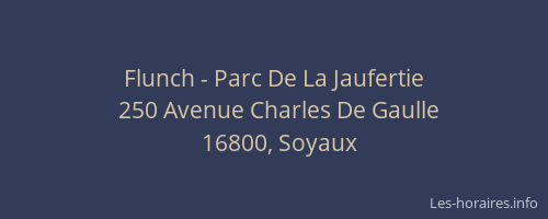 Flunch - Parc De La Jaufertie