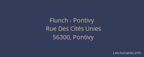 Flunch - Pontivy