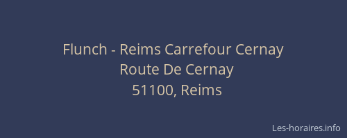 Flunch - Reims Carrefour Cernay