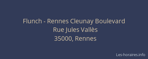 Flunch - Rennes Cleunay Boulevard