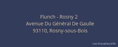 Flunch - Rosny 2