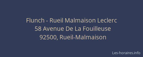 Flunch - Rueil Malmaison Leclerc
