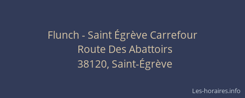 Flunch - Saint Égrève Carrefour
