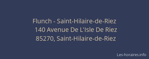 Flunch - Saint-Hilaire-de-Riez