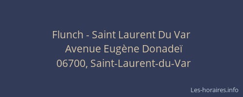 Flunch - Saint Laurent Du Var